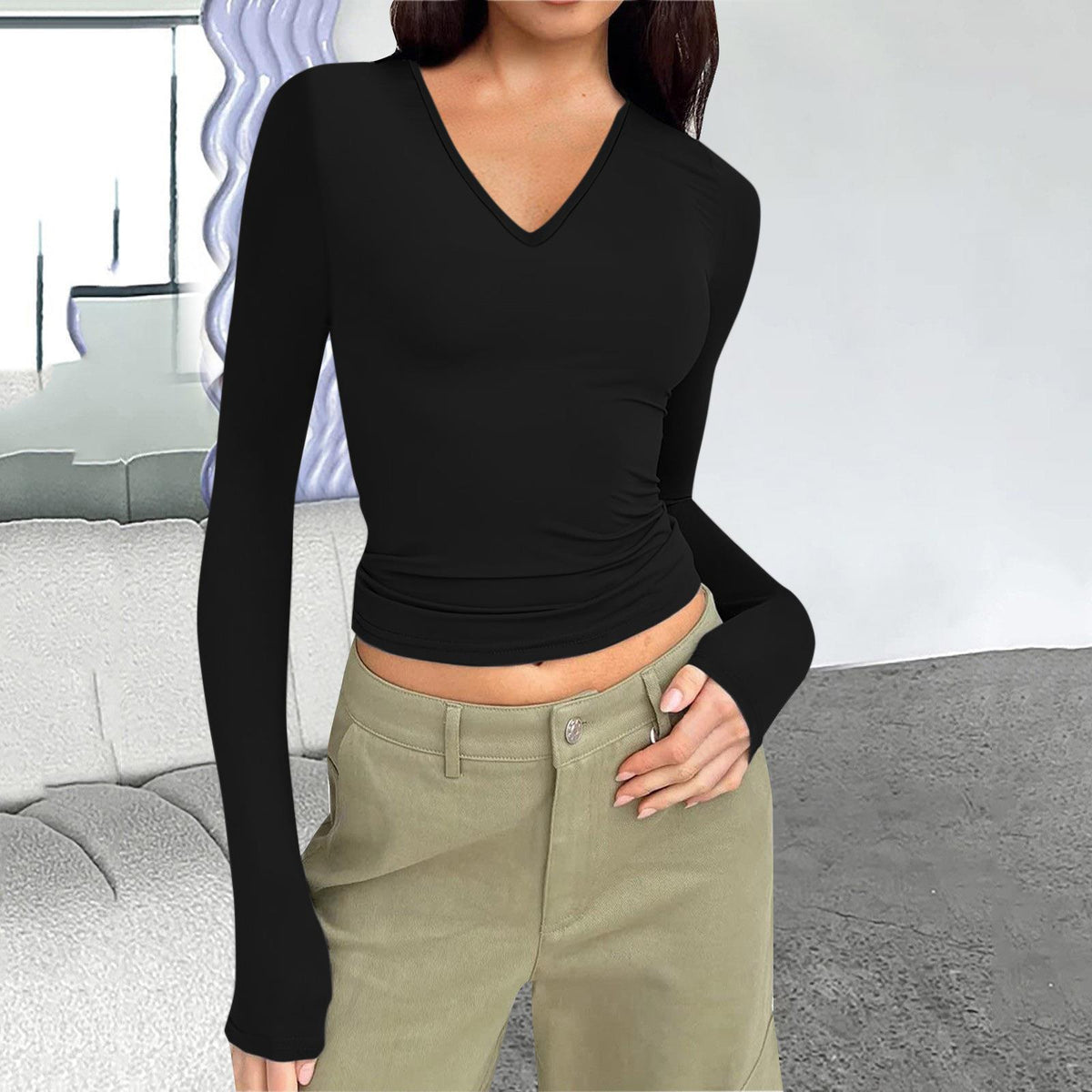 Women's Long Sleeve Versatile Tops